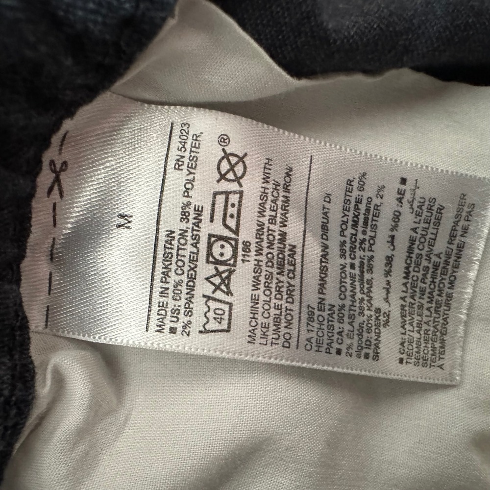 Old Navy Modern Jogger Mens Size Medium Gray Built-In Flex Tapered Pants - Picture 9 of 10
